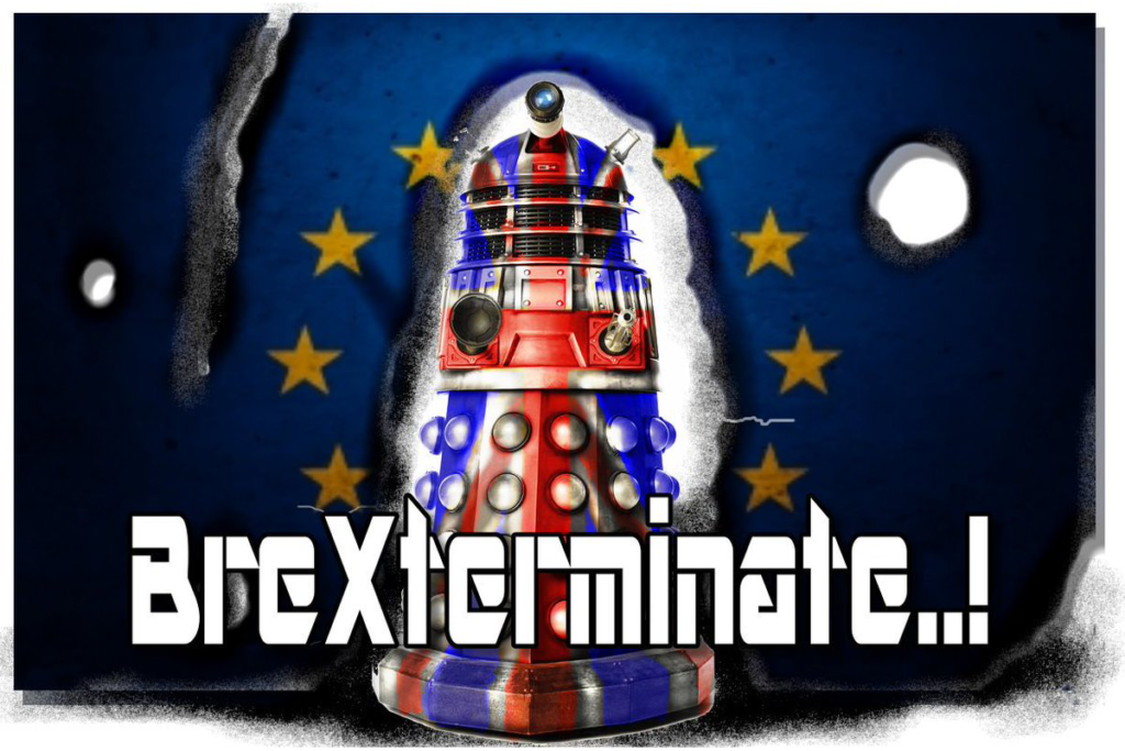 A Dalek from Doctor Who - "Brexterminate!"