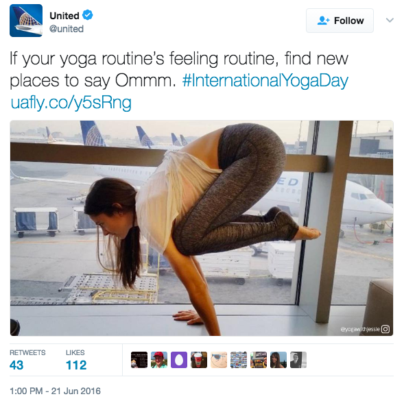 United was for yoga pants before it was against them